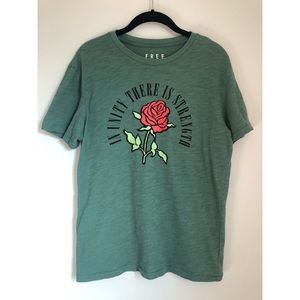 “In Unity There is Strength” rose t-shirt